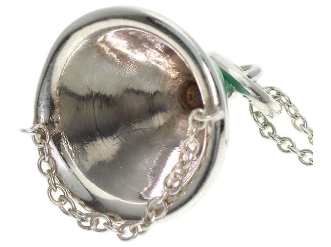 Tiffany & Co Tiffany Party Hat Emaille-Halskette Silber - Ansicht 6