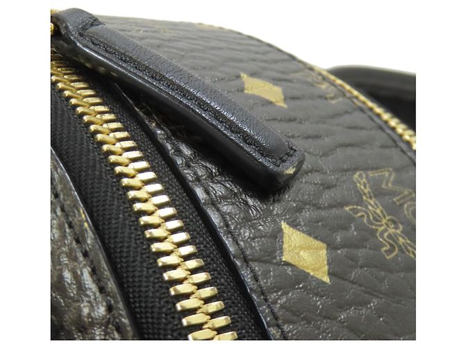 MCM Logo Backpack/Daypack Bag Rucksack Schwarz - Ansicht 17