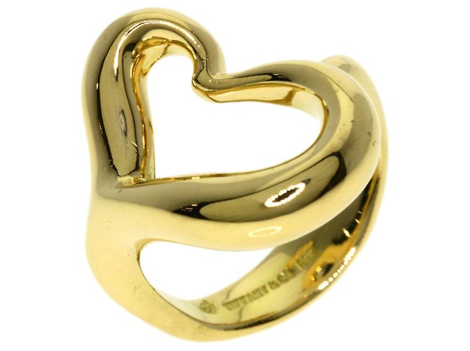 Elsa Peretti Anello Open Heart di Tiffany & Co. in oro giallo 18K - vista 2