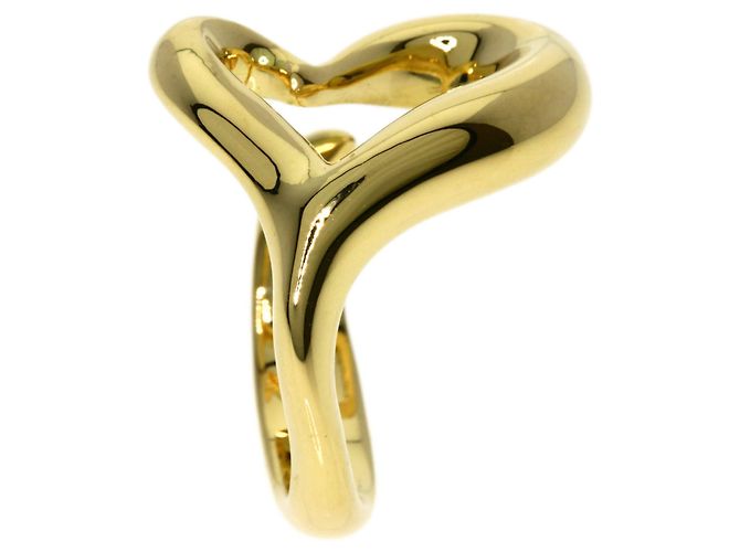 Elsa Peretti Anello Open Heart di Tiffany & Co. in oro giallo 18K - vista 3