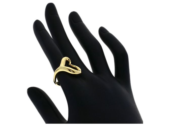 Elsa Peretti Anello Open Heart di Tiffany & Co. in oro giallo 18K - vista 6