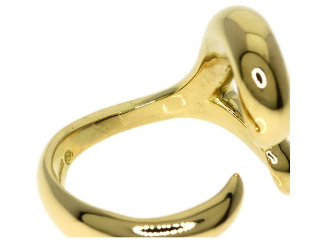 Elsa Peretti Anello Open Heart di Tiffany & Co. in oro giallo 18K - vista 7