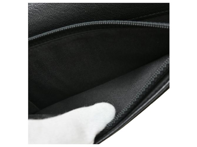 Portafoglio Chanel Timeless CC Caviar Long Nero - vista 3
