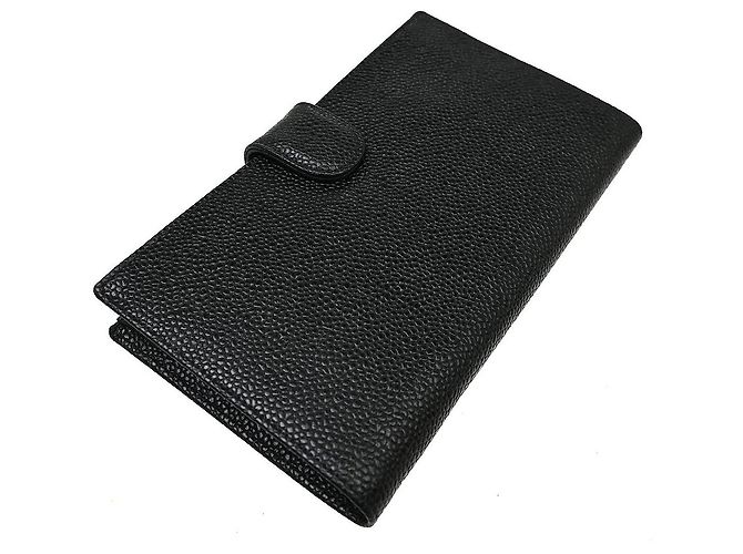 Carteira Chanel Timeless CC Caviar Long Preto - vista 2