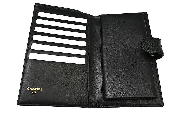 Carteira Chanel Timeless CC Caviar Long Preto - vista 3