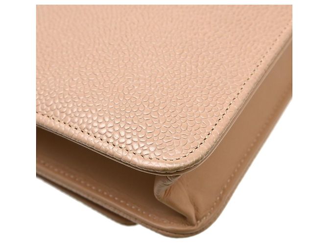 Wallet On Chain Portafoglio con catena con logo Chanel in pelle Rosa - vista 3