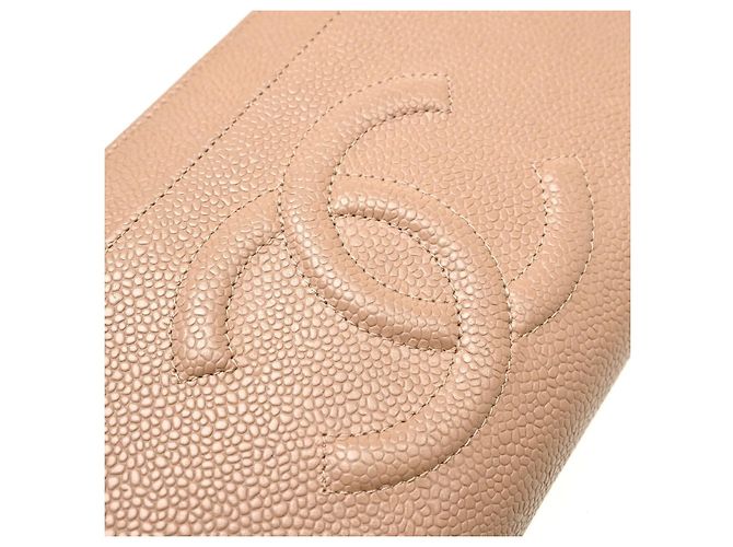 Wallet On Chain Portafoglio con catena con logo Chanel in pelle Rosa - vista 4