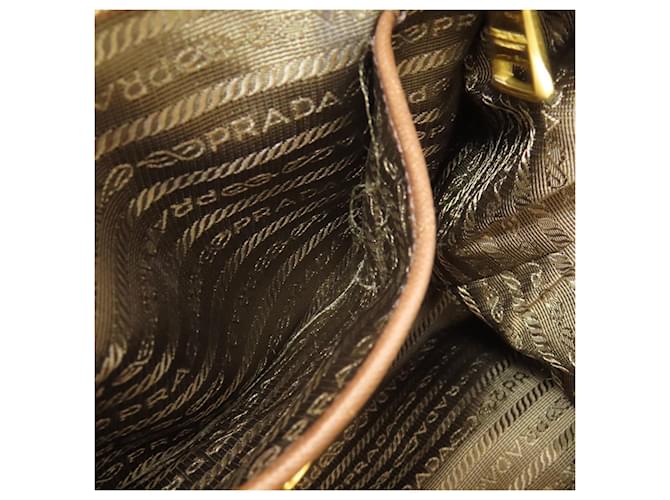 Borsa 2-Way Prada in nylon marrone - vista 12