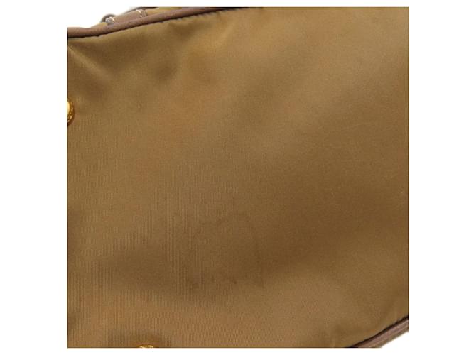 Borsa 2-Way Prada in nylon marrone - vista 17