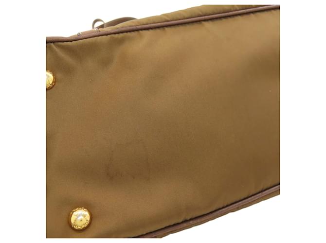 Borsa 2-Way Prada in nylon marrone - vista 18