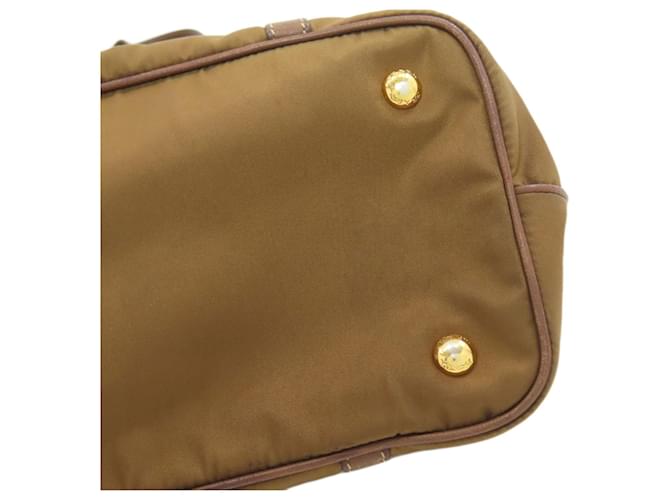 Borsa 2-Way Prada in nylon marrone - vista 19