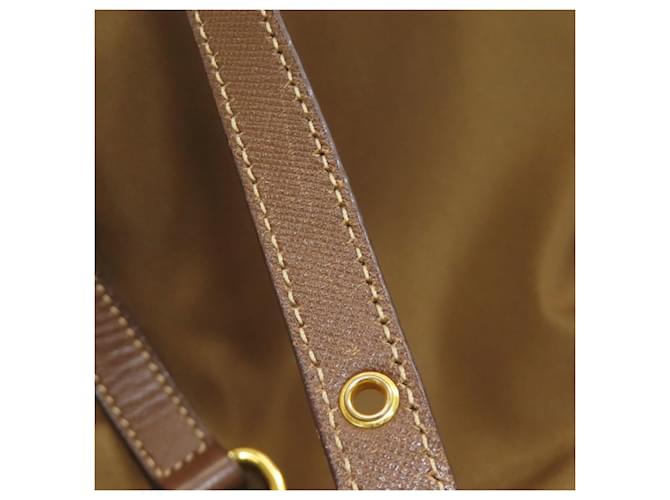 Borsa 2-Way Prada in nylon marrone - vista 22