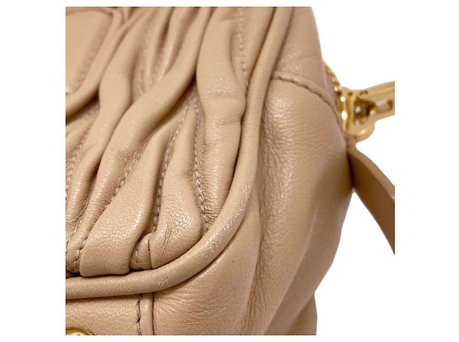 Borsa 2-Way Matelassé Miu Miu Marrone - vista 12
