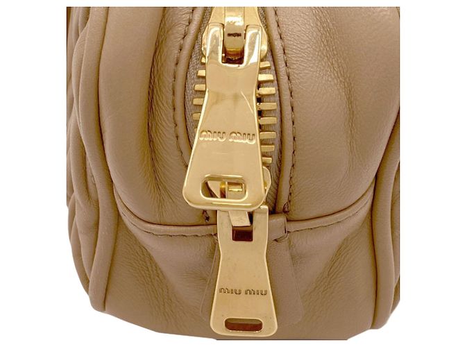 Borsa 2-Way Matelassé Miu Miu Marrone - vista 16