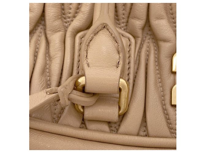 Borsa 2-Way Matelassé Miu Miu Marrone - vista 19