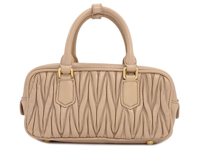 Borsa 2-Way Matelassé Miu Miu Marrone - vista 2