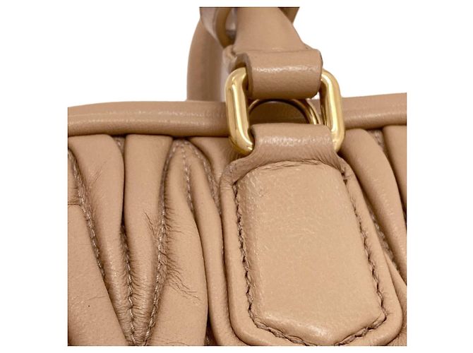 Borsa 2-Way Matelassé Miu Miu Marrone - vista 21