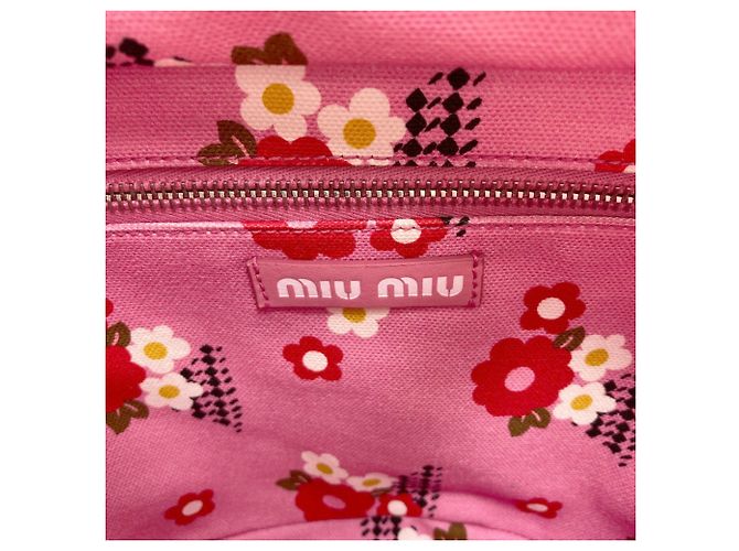 Borsa 2-Way Miu Miu rosa - vista 6