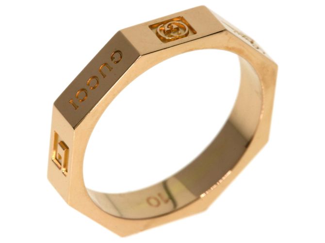 Anello Gucci Octagon #10 in oro rosa 18K - vista 2