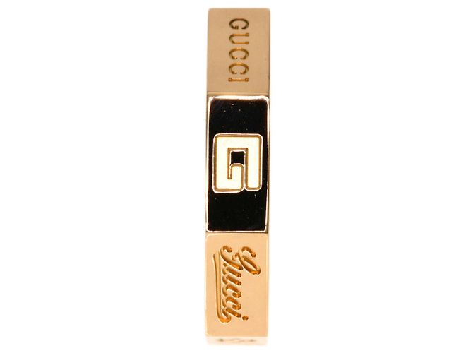 Anello Gucci Octagon #10 in oro rosa 18K - vista 3