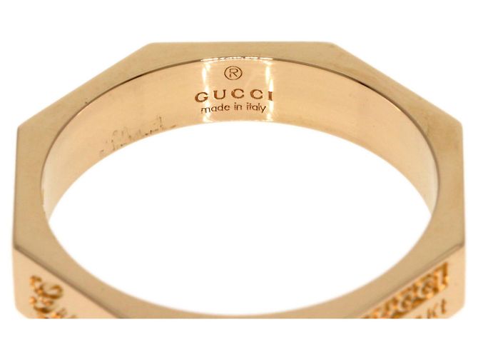 Anello Gucci Octagon #10 in oro rosa 18K - vista 5