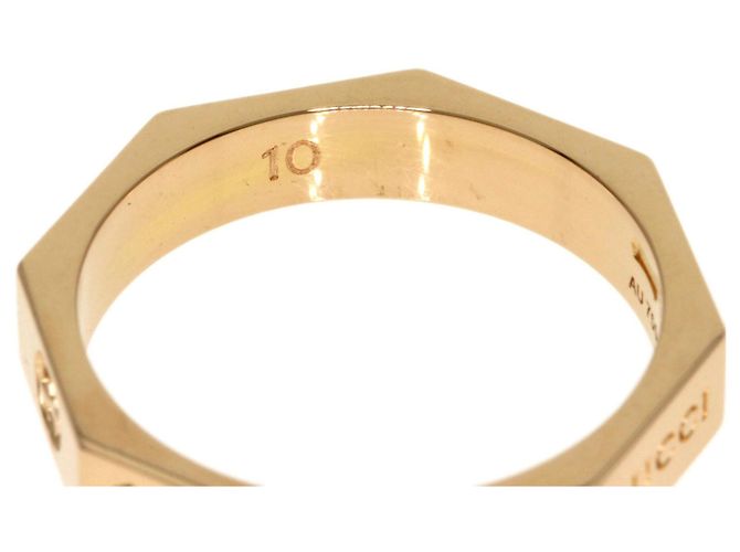 Anello Gucci Octagon #10 in oro rosa 18K - vista 6
