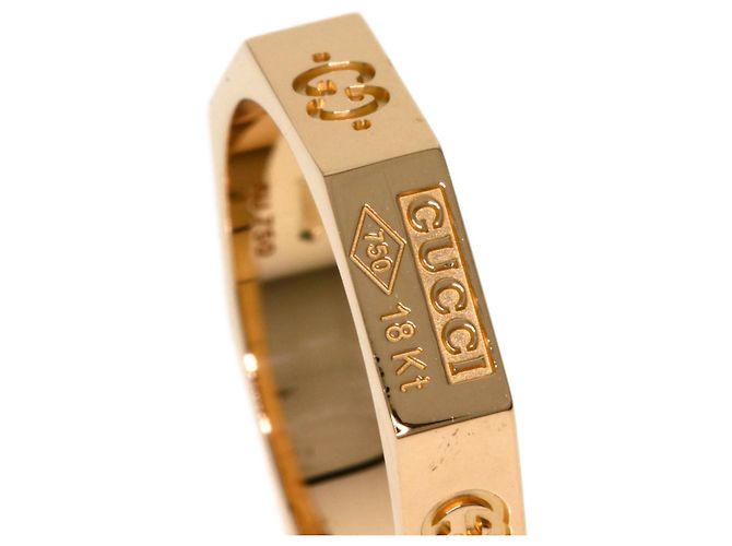 Anello Gucci Octagon #10 in oro rosa 18K - vista 8