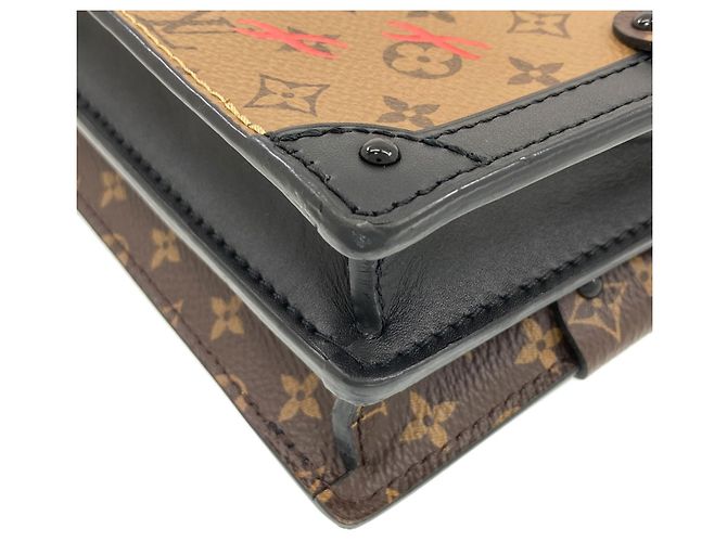 Borsa a tracolla Louis Vuitton M43596 Trunk Clutch Shoulder Bag Marrone - vista 16