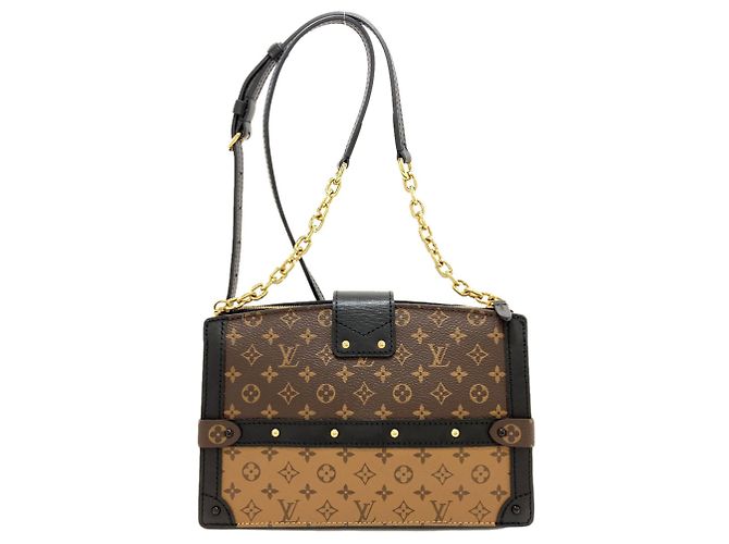 Borsa a tracolla Louis Vuitton M43596 Trunk Clutch Shoulder Bag Marrone - vista 2