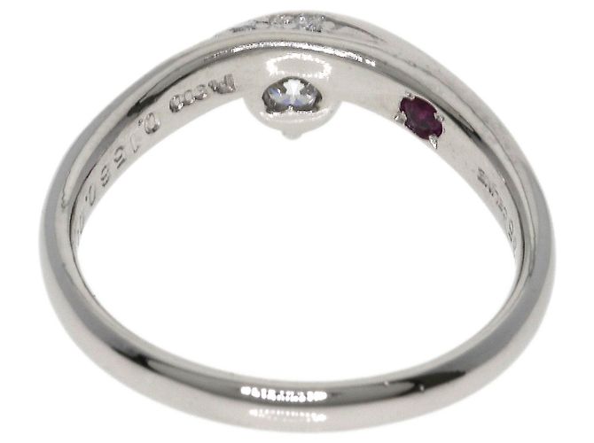 Céline Anello Ruby and Diamond in Platino Celine Argento - vista 4