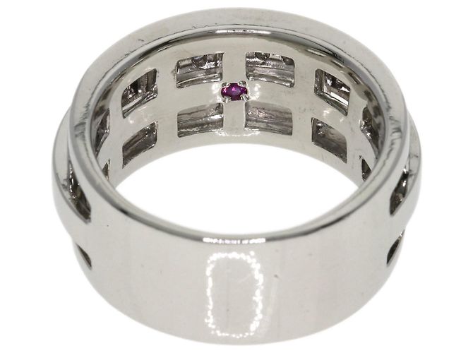 Diamond Céline Anello Ruby e Diamante Celine Argento - vista 4