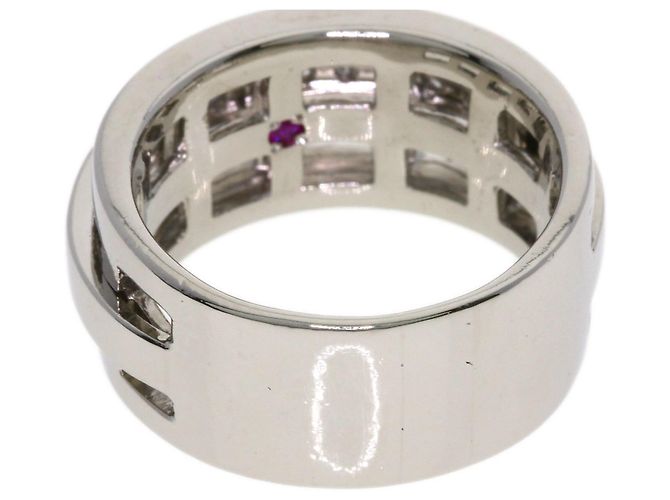 Diamond Céline Anello Ruby e Diamante Celine Argento - vista 8