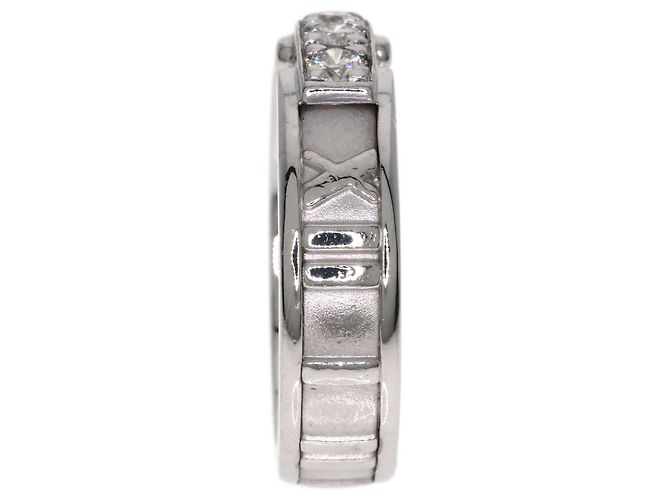 Tiffany & Co. Atlas 3-Diamond Ring in 18K White Gold - view 3