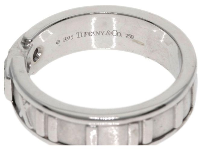 Tiffany & Co. Atlas 3-Diamond Ring in 18K White Gold - view 5