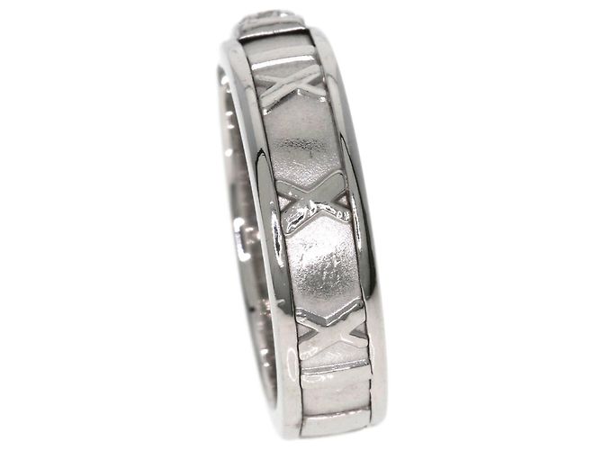 Tiffany & Co. Atlas 3-Diamond Ring in 18K White Gold - view 9