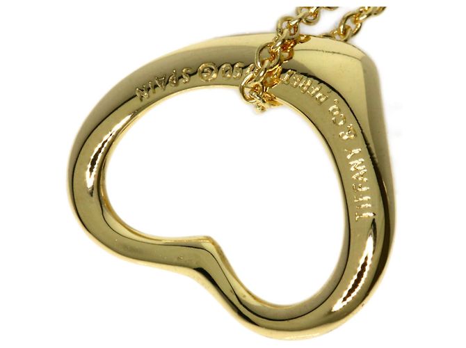 Elsa Peretti Tiffany & Co. Open Heart Halskette Golden - Ansicht 5