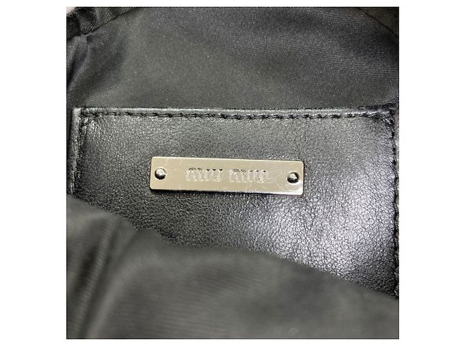 Borsa a tracolla 2-Way Matelassé Miu Miu Nero - vista 6