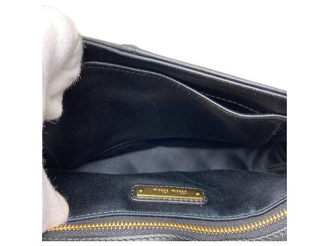 Borsa a Spalla Biker Miu Miu Nero - vista 10