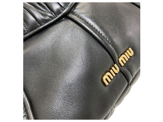Borsa a Spalla Biker Miu Miu Nero - vista 13