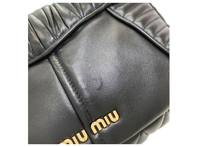 Borsa a Spalla Biker Miu Miu Nero - vista 14