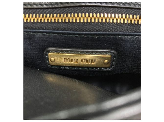 Borsa a Spalla Biker Miu Miu Nero - vista 6