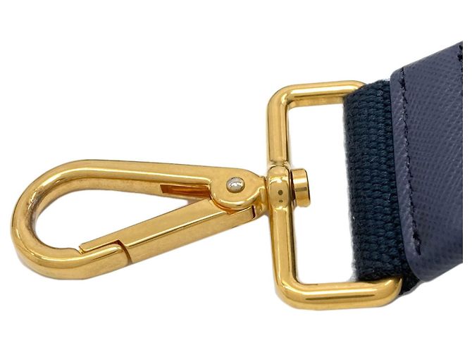 Prada Canapa Mini 2-Way Handtasche Blau - Ansicht 16