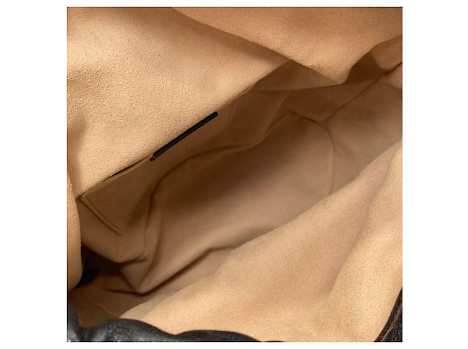 Borsa a secchiello Gucci Horsebit in pelle nera Nero - vista 5