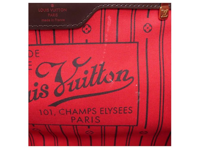 Borsa Tote Louis Vuitton Damier Canvas Neverfull MM Damier ebene - vista 8