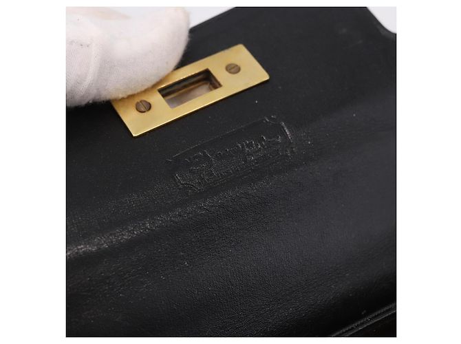 Borsa MCM Logogram Vicetos PVC 2way Nera Oro Auth 183880A Nero D'oro - vista 19