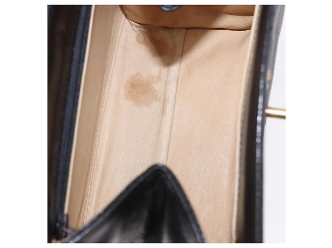 Borsa MCM Logogram Vicetos PVC 2way Nera Oro Auth 183880A Nero D'oro - vista 20