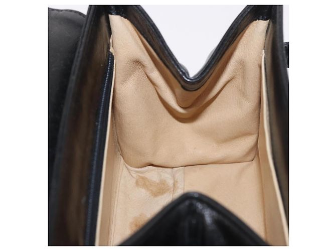 Borsa MCM Logogram Vicetos PVC 2way Nera Oro Auth 183880A Nero D'oro - vista 21
