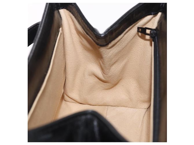 Borsa MCM Logogram Vicetos PVC 2way Nera Oro Auth 183880A Nero D'oro - vista 22
