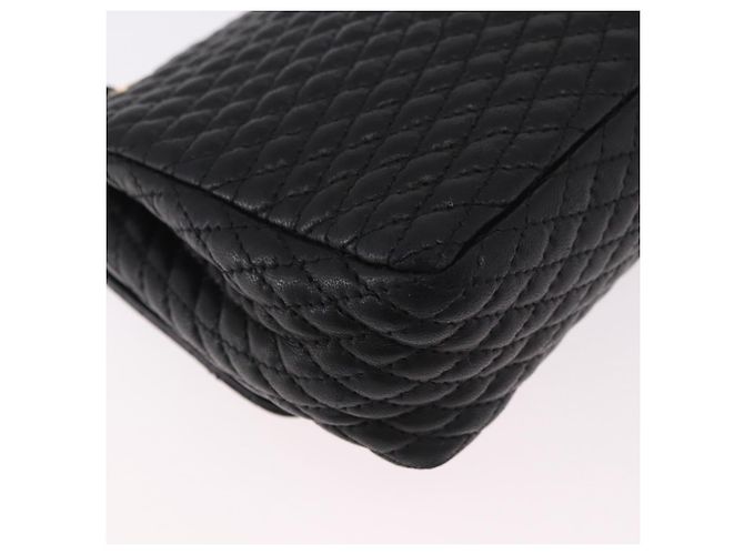 Borsa a Spalla con Catena BALLY in Pelle Nera e Oro Auth kk688A Nero D'oro - vista 12