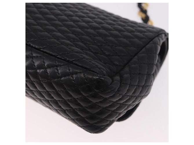 Borsa a Spalla con Catena BALLY in Pelle Nera e Oro Auth kk688A Nero D'oro - vista 13